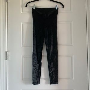 Lustrous Black High Shine Leggings